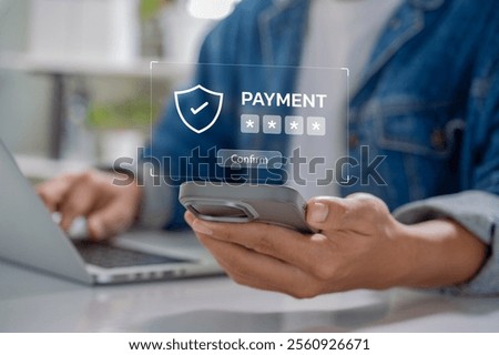 Payment Confirmation and Security: Mobile and Digital Shield Authentication for Safe Financial Transactions and Seamless Verification Processes.