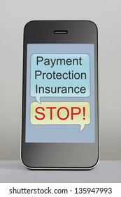 Payment Protection Insurance claim spam text message on mobile phone