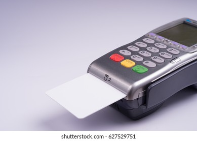 Payment Terminal White Label Credit Card Stock Photo 627529751 ...