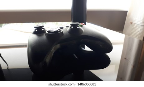 Pc game controller close up