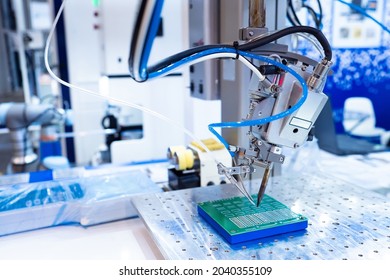 Pcb Production Microboard Blank Inside Soldering Stock Photo 2040355109 ...