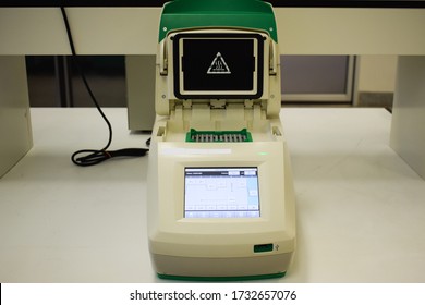 PCR Machine Or Thermal Cycler, Laboratory Equipment.