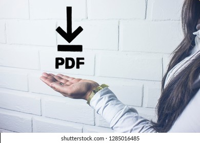 PDF Download web button .