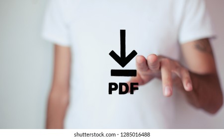 PDF Download web button .