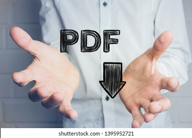 PDF Download web button .