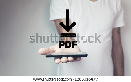 PDF Download web button .