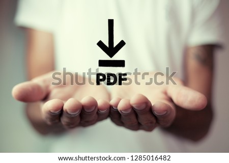 PDF Download web button .