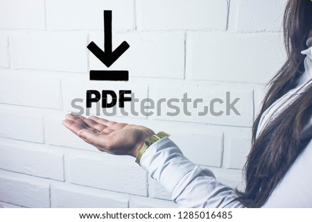 PDF Download web button .