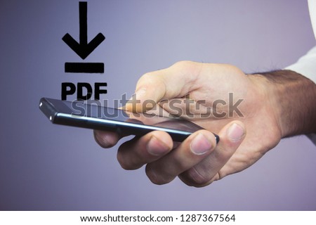 PDF Download web button .