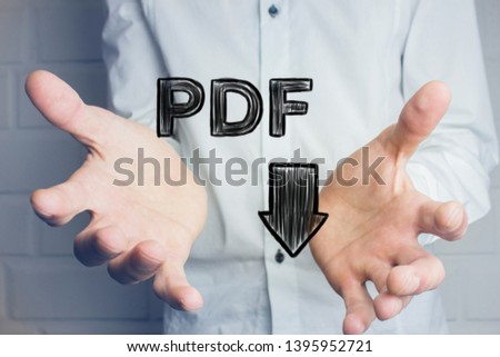 PDF Download web button .