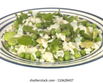 Pea Broad Bean And Asparagus Risotto