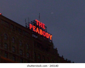 Peabody Hotel Sign, Memphis TN