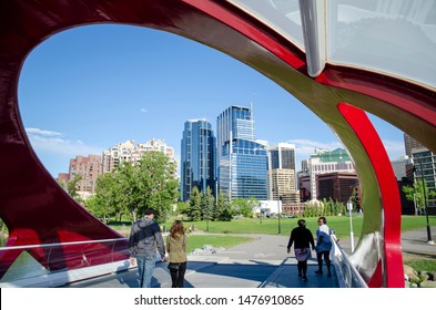 Peace Bridge In Calgary Alberta, Canada