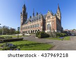 Peace Palace building or Vredespaleis in Dutch built with the rich american Carnegie to host the International Court of Justice, principal judicial organ of the United Nations.