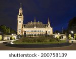 The Peace Palace, International Court of Justice, in The Hague, Netherlands 