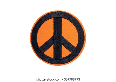 Peace Sign Embroidered Badge