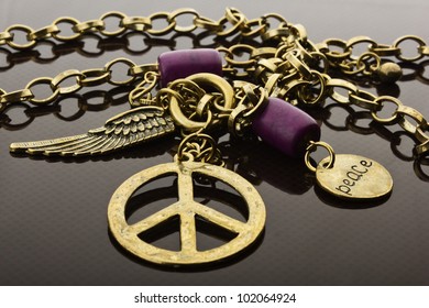 Peace Sign Necklace