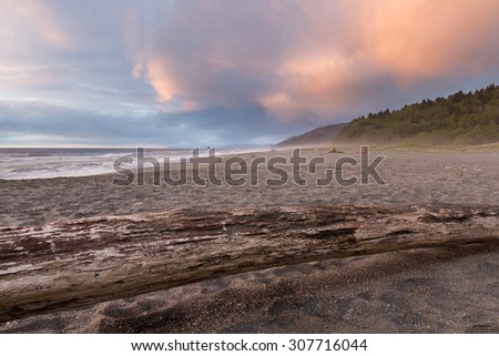 Similar – Foto Bild Nordstrand mit einfallenden Wellen