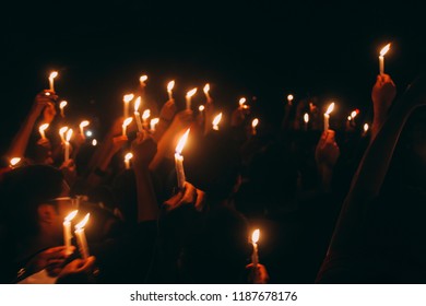 A Peaceful Candlelight Procession