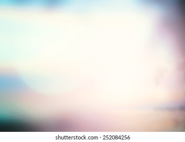 Peaceful Concept: Sun Light And Abstract Blur Beautiful White Nature Background