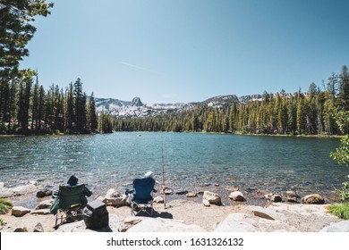 Peaceful Lake Mamie In Mammoth Lakes