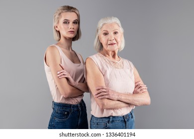 Blonde Girl And Her In Laws