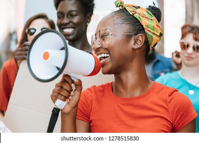 Peaceful protest in downtown Kansas City - Powered by Shutterstock