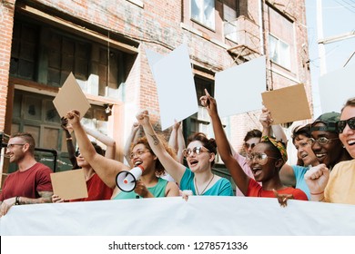 Peaceful protest in downtown Kansas City - Powered by Shutterstock