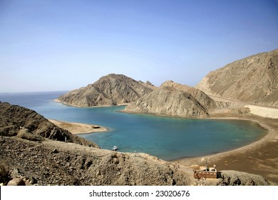 Peaceful Rock Bay In The Red Sea Region, Sinai, Egypt