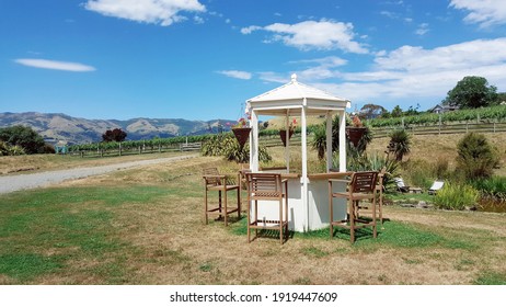 Peaceful Scenery In Christchurch NZ (White Structure)