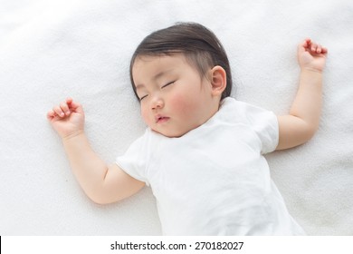 peaceful sleeping baby