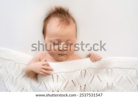 Similar – Image, Stock Photo Nice Newborn asleep peacefully