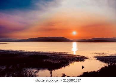 A Peaceful Sunset View In Bodrum Tuzla Lake