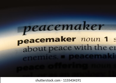 Peacemaker Word In A Dictionary. Peacemaker Concept.