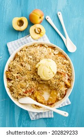 Peach And Apricot Crumble