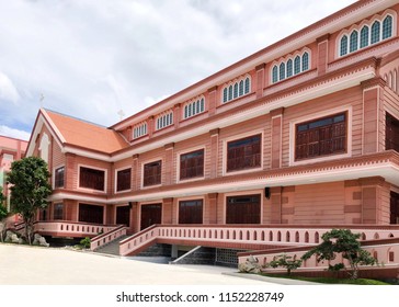 Peach Blush Catholic Church School Classroom Building In Saigon Vietnam