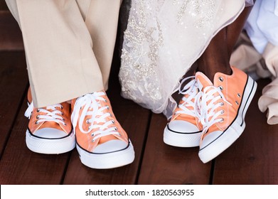peach colored shoes