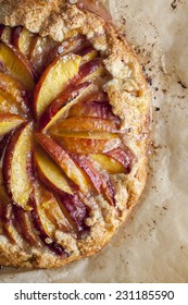 Peach Galette Dessert. 