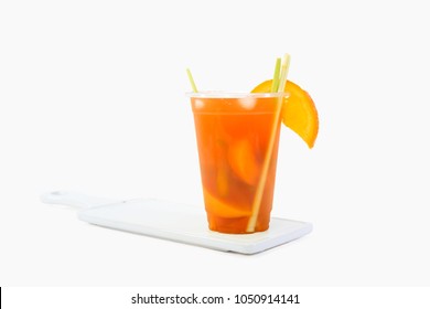 Peach Orange Ice Tea And Lemongrass