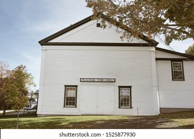 Peacham, Vermont - September 29th, 2019:  Exterior Of Peacham Town Hall In The Small New England Town Of Peacham Vermont.  