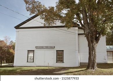 Peacham, Vermont - September 29th, 2019:  Exterior Of Peacham Town Hall In The Small New England Town Of Peacham Vermont.  