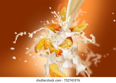 peaches milk splash
