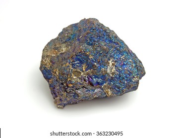 Peacock Ore, a variety of Chalcopyrite, a copper iron sulfide mineral - Shutterstock ID 363230495