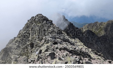 Peak of Cima Cece mountain, Italy