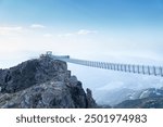 Peak to peak cloudraker Suspension skybridge in whistler, British Columbia, BC, Canada