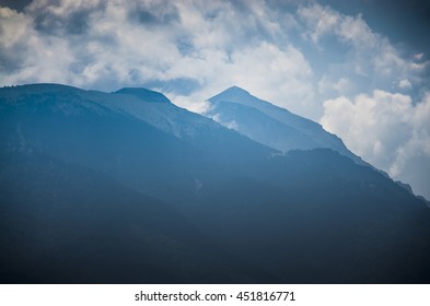 Peak in clouds. 