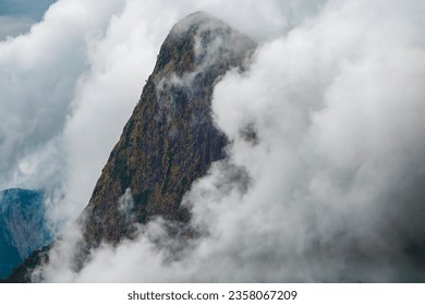 Peak , Clouds , Mountain