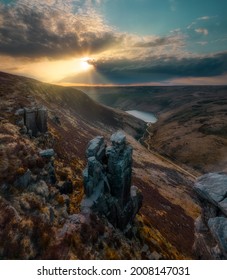 Peak District United Kingdom, LAKE HIKING, ENGLAND SADDLEWORTH