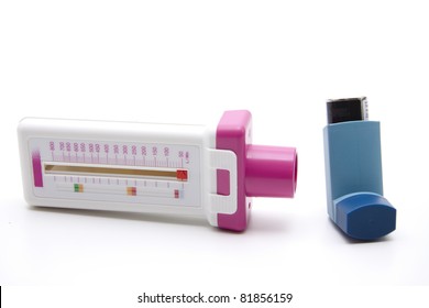 Peak Flow Meter With Inhaler