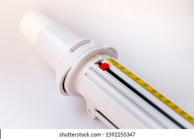 Peak Flow Meter, Medical Device, Exhale Test, Isolated Object On White